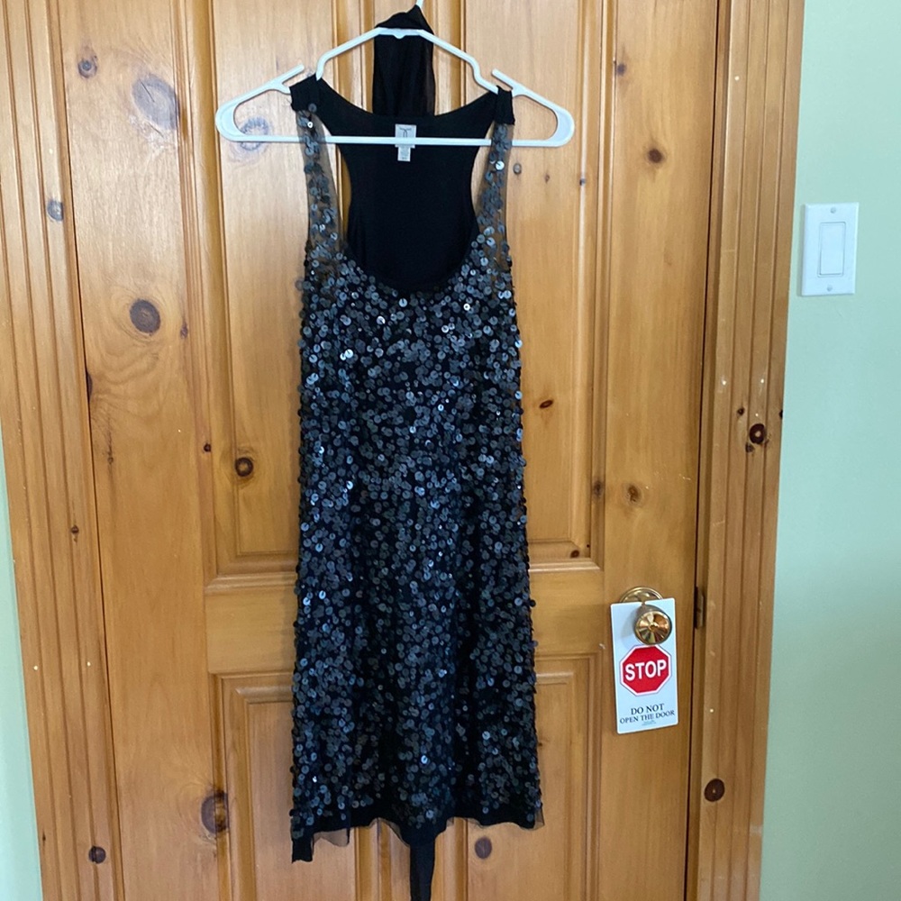 2 for the higher price!Sequin tunic sheer front and back